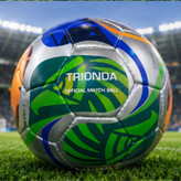 توپ فوتبال مدل custom_FiFa سایز 5 همراه با تور