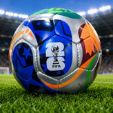 توپ فوتبال مدل custom_FiFa سایز 5 همراه با تور